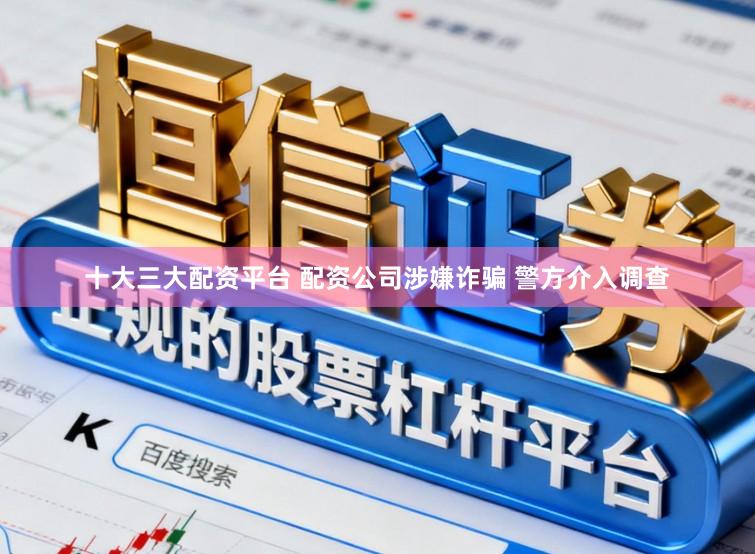 十大三大配资平台 配资公司涉嫌诈骗 警方介入调查